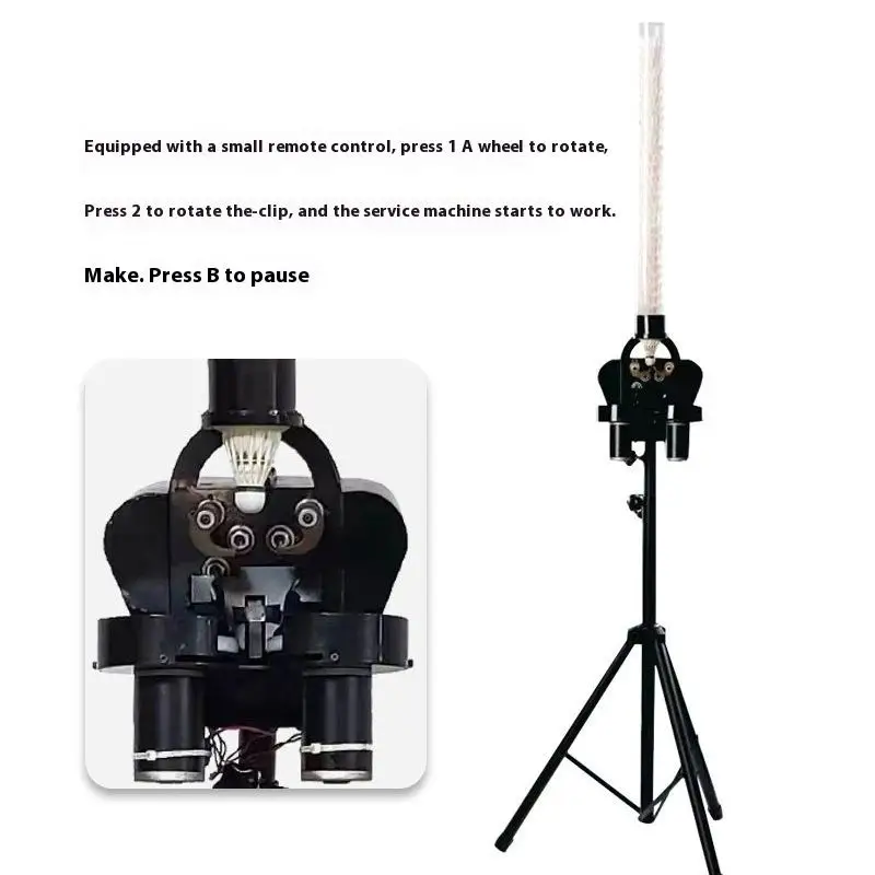 

Automatic Badminton Serve Training Equipment-Intelligent Remote Control Shuttlecock Practice Shooting Machine For Players