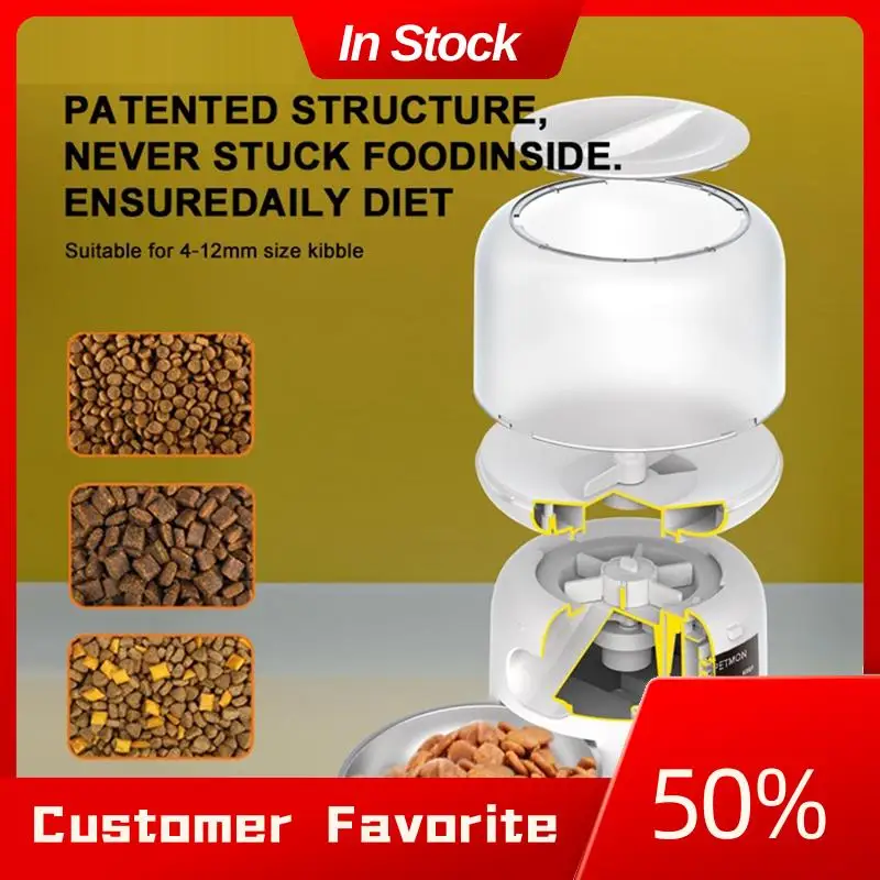 

Top Sale Tuya 2.4G Wi-Fi 3L Automatic Pet Feeders,APP Control,Dogs Pet Feeder With Stainless Steel Bowl EU Plug