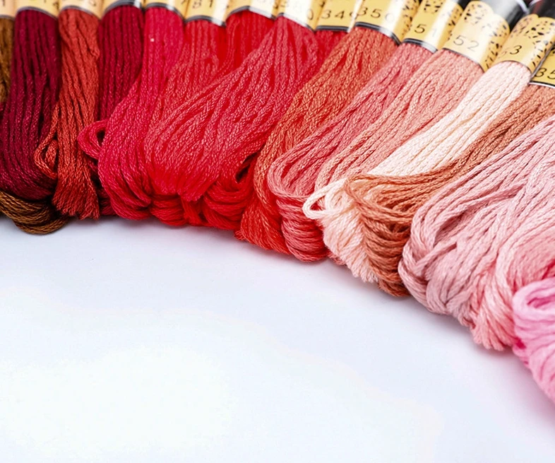 Mix Colors Embroidery Thread Cotton Sewing Skeins Craft Cross Stitch Floss Kit Line DIY Tools Make Bracelets