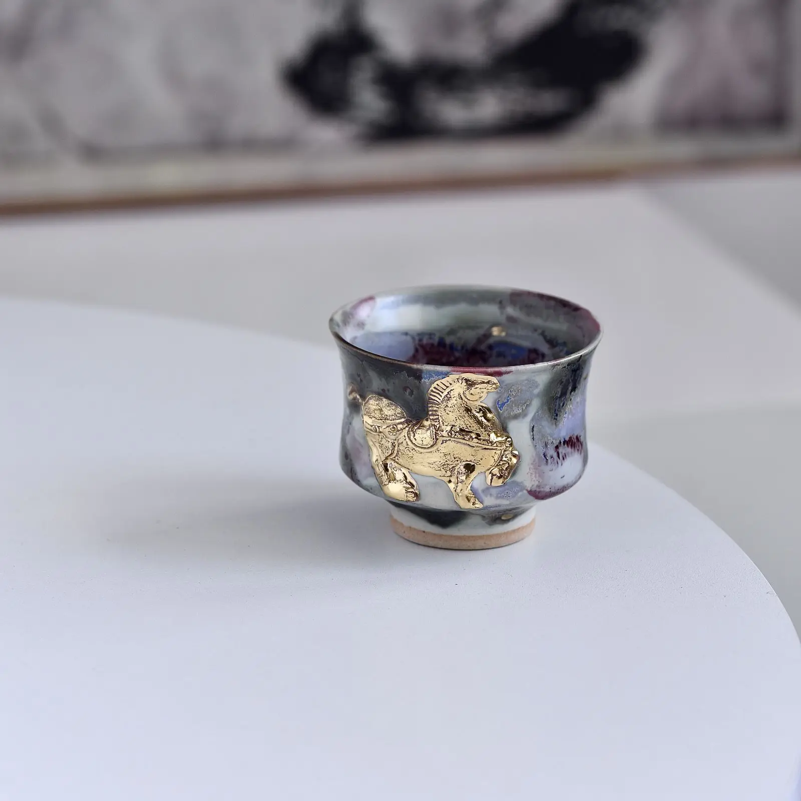 Horse Year Cup Ancient Style High Aesthetic Value New Handmade Authentic Product Free Shipping Food Grade Popular In Tea