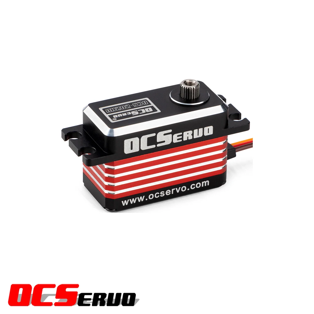 OCS-202HV OCServo 8.4V 0.07Sec 20kg.cm Servo de engranajes de acero sin núcleo de alta velocidad de perfil bajo