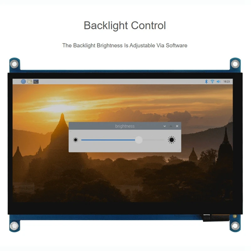 For Raspberry Pi 7Inch QLED Quantum Dot Display, Capacitive Touch, 1024X600, Various Systems Support