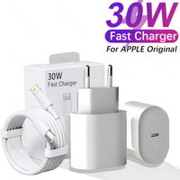 Original 30W Fast Charger For APPLE iPhone 14 13 12 11 Pro Max USB-C Quick Charging X XS XR 7 8 Plus Cable Phone Accessories