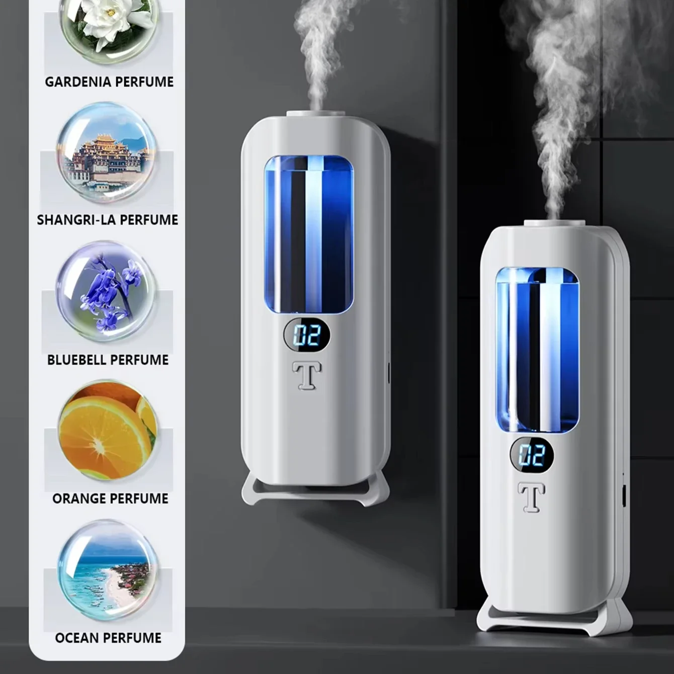 

Rechargeable Aromatic Diffuser 5 Modes Essential Oil Diffuser Machine Homemade Perfume Diffuser for Home Car Room Fragrance Alum