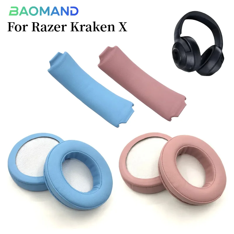 

Ear Pads For Razer Kraken X Headphones Replacement Soft Foam Cushion Sponge Pad Leather Earmuffs