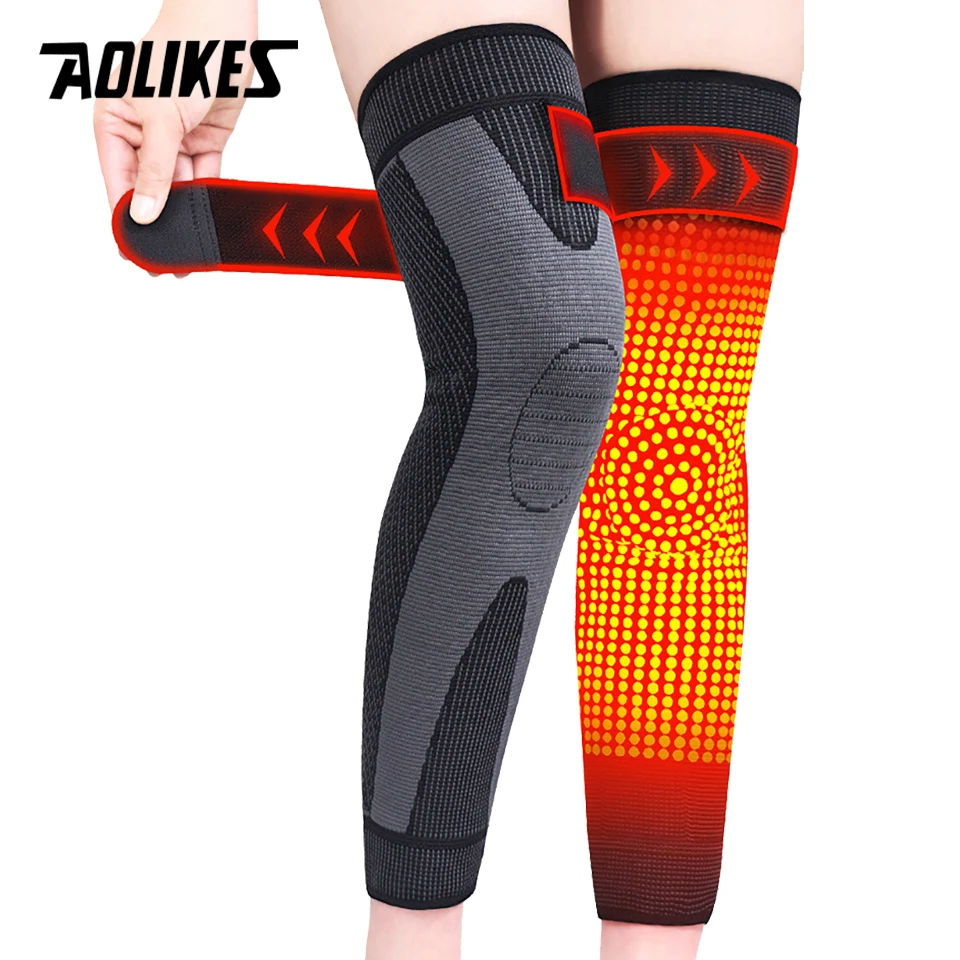 

AOLIKES 1 Pair Self Heating Knee Pad Tourmaline Knee Brace Support Winter Warm Knee Protector for Arthritis Joint Knee Sleeve