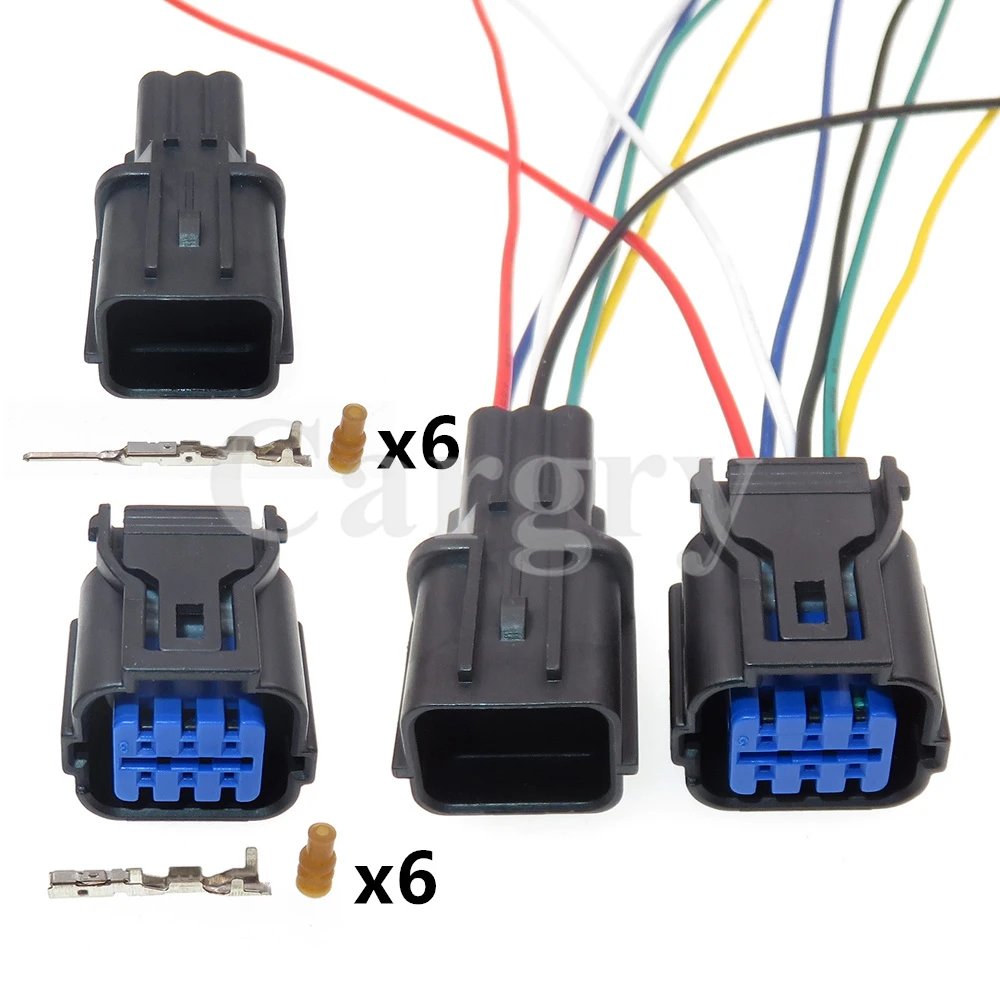 1 Set 6P HP281-06020 HP291-06040 HP285-06021 AC Assembly Car Waterproof Socket for Hyundai Kia Auto Male Female Docking Plug