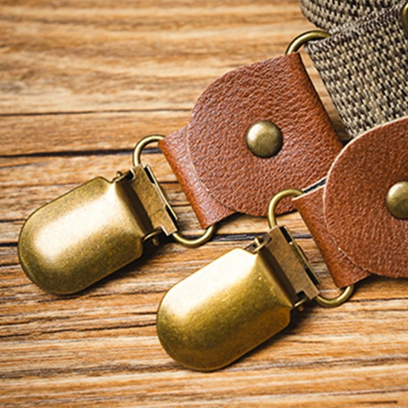 子供サスペンダー古典的な-y-形状ウエスト-クリップ-4-クリップ-デザイン-ブレース子供のため-y166