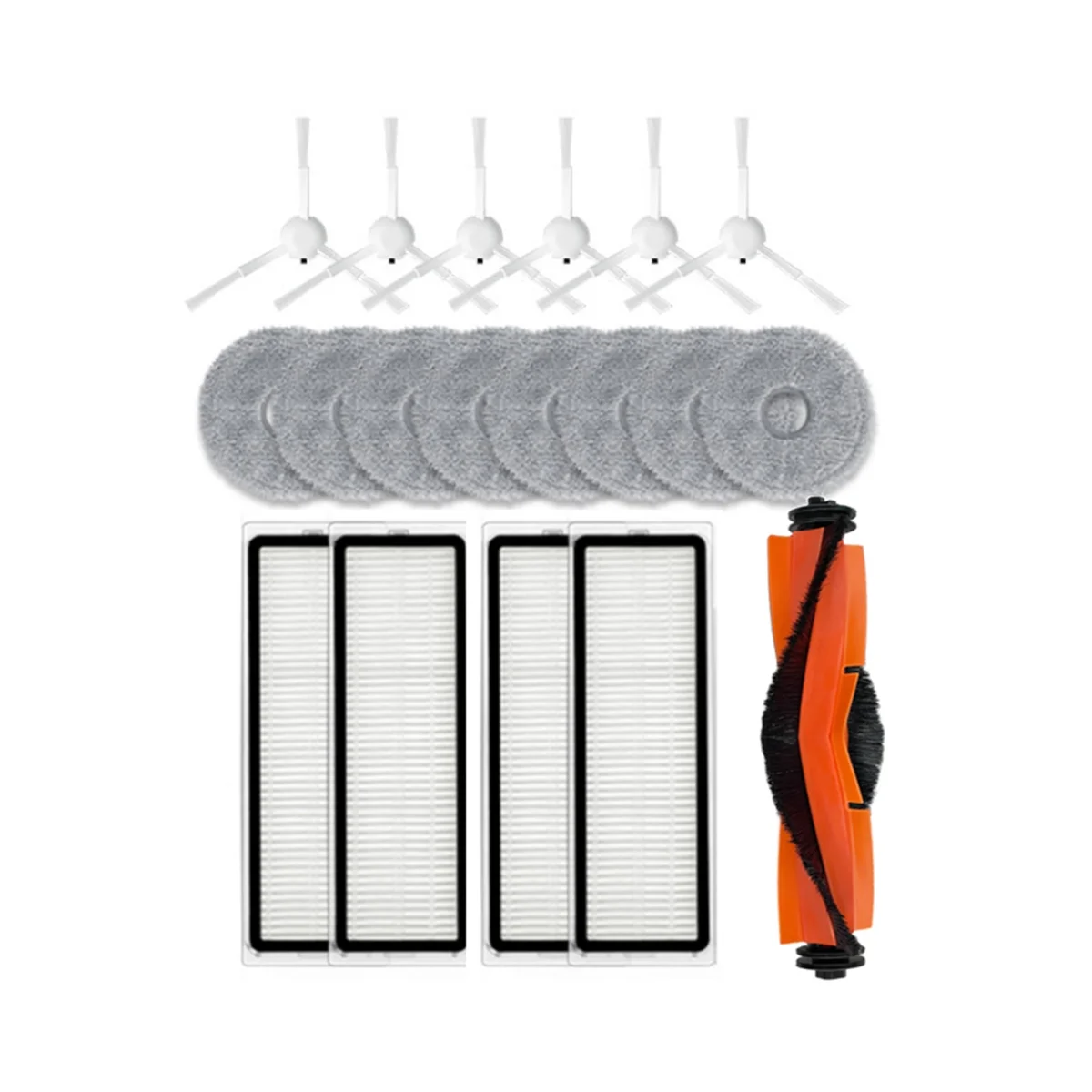 19 szt. Dla robota próżniowego 3S B108CN /2Pro B113CN odkurzacz Robot główna szczotka boczna filtr mopa zestaw akcesoriów