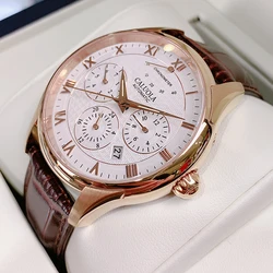 Luxury Automatic Watch Men Miyota 9100 Mechanical Wristwatches 40mm Business Watches 28800vph Movement Clocks CALUNLA 2023 New