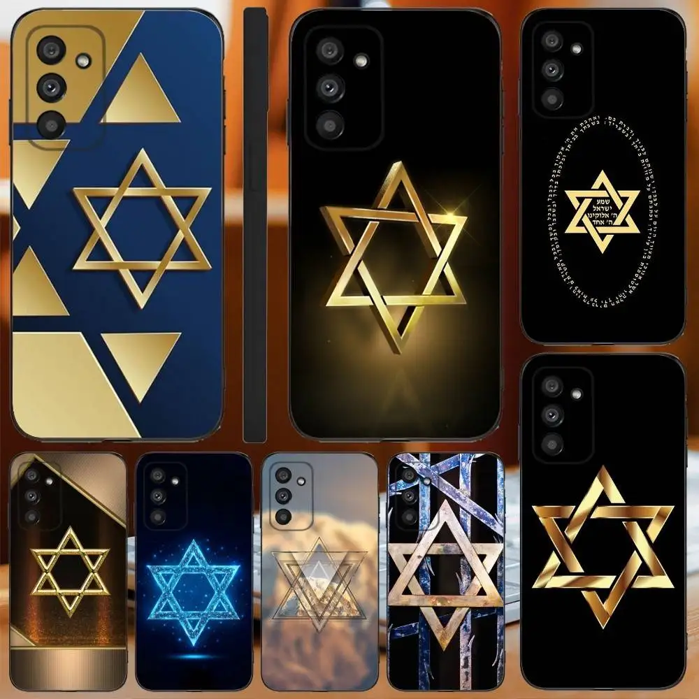 

Jewish star Phone Case For Samsung Galaxy A13,A21s,A22,A31,A32,A52,A53,A71,A80,A91 Soft Black Cover