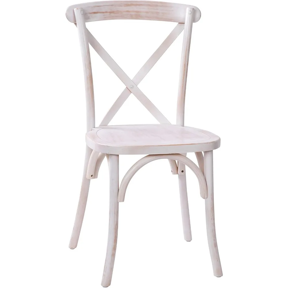 Back Bistro Style Wooden Dining Chair for Kitchens and Dining Rooms, High-Back Wood Stackable Kitchen