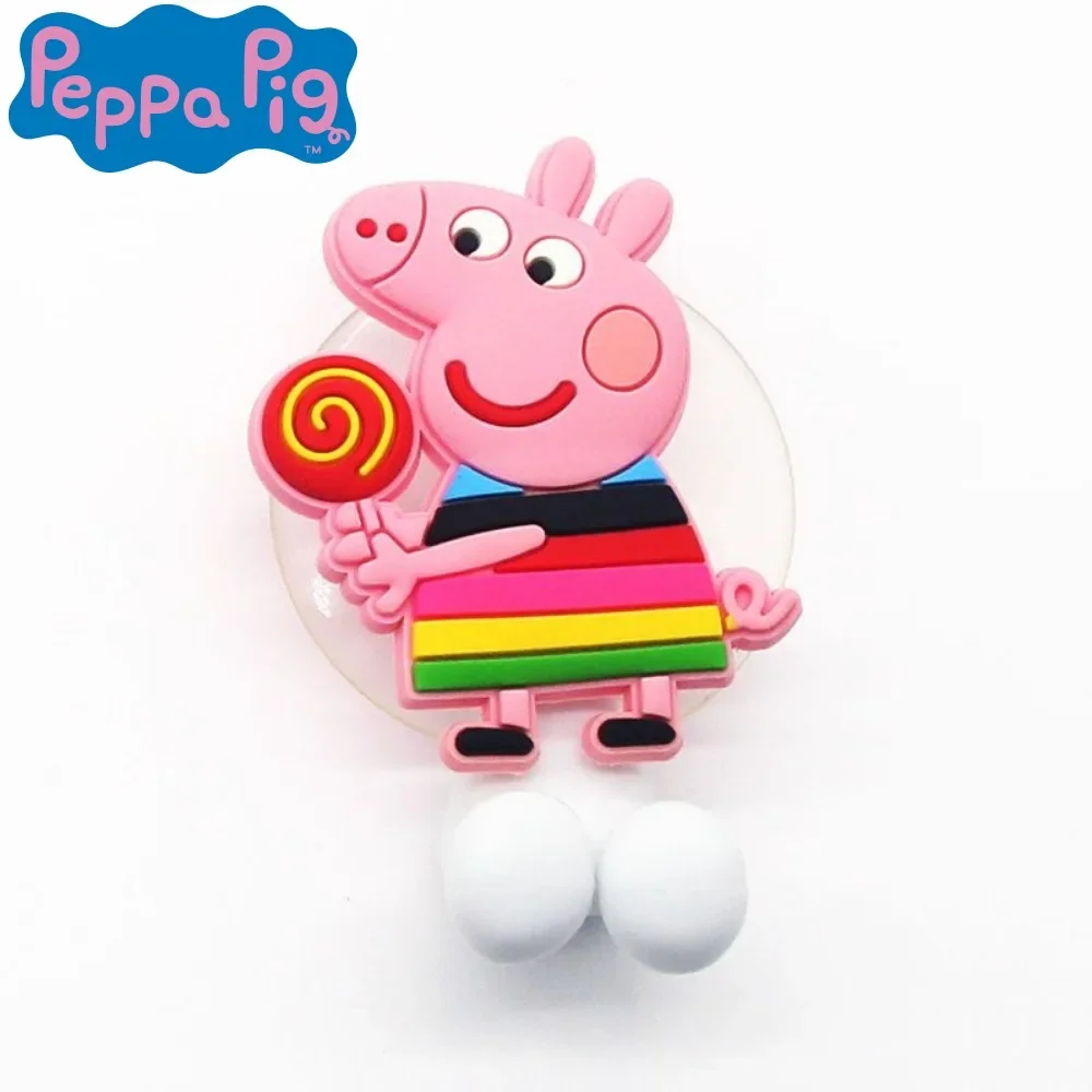 Peppa Pig Uchwyt na szczoteczki do zębów Bez dziurkacza Elektryczna szczoteczka do zębów Naścienna Prosta przyssawka Łazienka Stojak ścienny Przyssawka