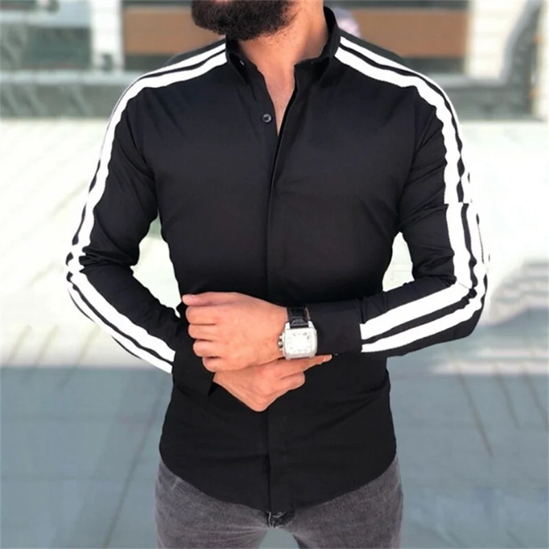 Men's Shirt Plaid Stripe Geometric Stand Collar Outdoor Street Print Long Sleeve Clothing Fashion Streetwear Designer Casual