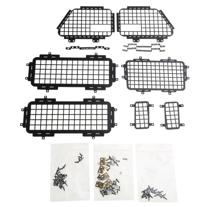 

Non-Rust Metal Window Guard Folding Window Protect Net for MN99S D90 Model Car D5QF