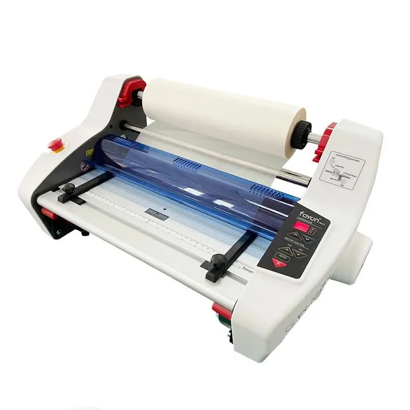 

Small Double-Sided Laminating Machine Semi-Automatic FW-350DL Infrared Temperature Sensing Hot Melt Laminator for A3 A4 Paper