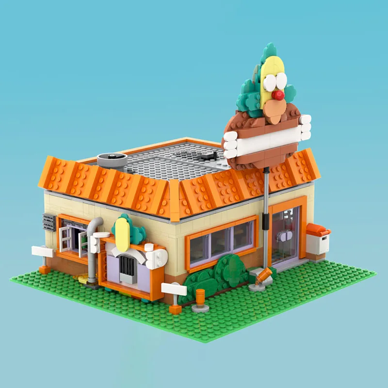 Nuevos bloques de construcción Street View, modelo de arquitectura, hamburguesa, restaurante, bloques de construcción modulares, juguetes de regalo, conjunto de ensamblaje DIY