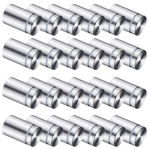 Tornillos para soporte de señal de piezas, tornillos de acero inoxidable para publicidad, montaje en pared, clavos acrílicos de vidrio, 12x25, 60/100