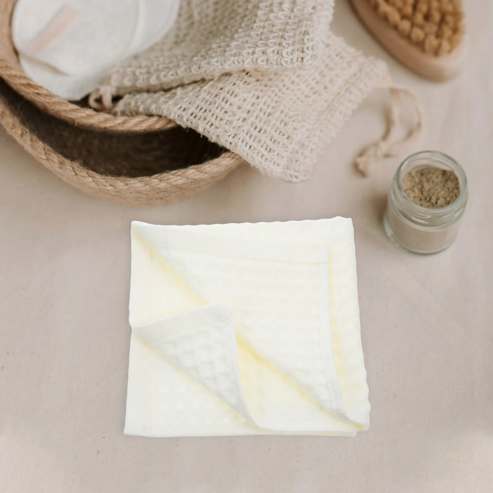 

4 pcs Waffle Bath Towels Cotton Lightweight Quick Dry Highly Absorbent Soft Skin-Friendly Bathroom Towel Set For Home Gym Yoga