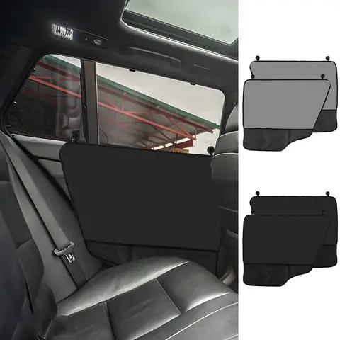 2PCS 강아지 자동차 도어 보호대 600D 옥스포드 천 자동차 도어 가드 스크래치 방지 세척 가능 자동차 도어 커버 (포켓 포함)