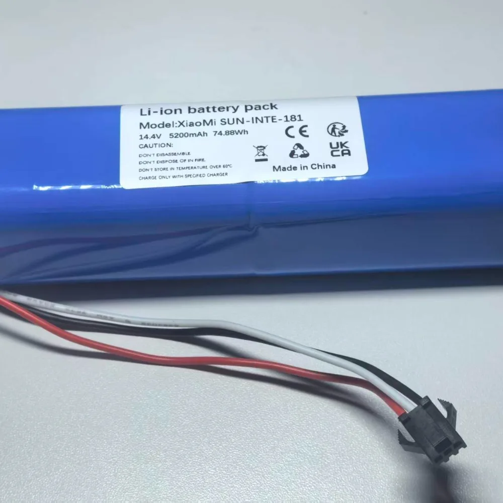 High quality products for xiao mi sun-inte-181 vacuum cleaner 14.4v 5200mah replacement battery