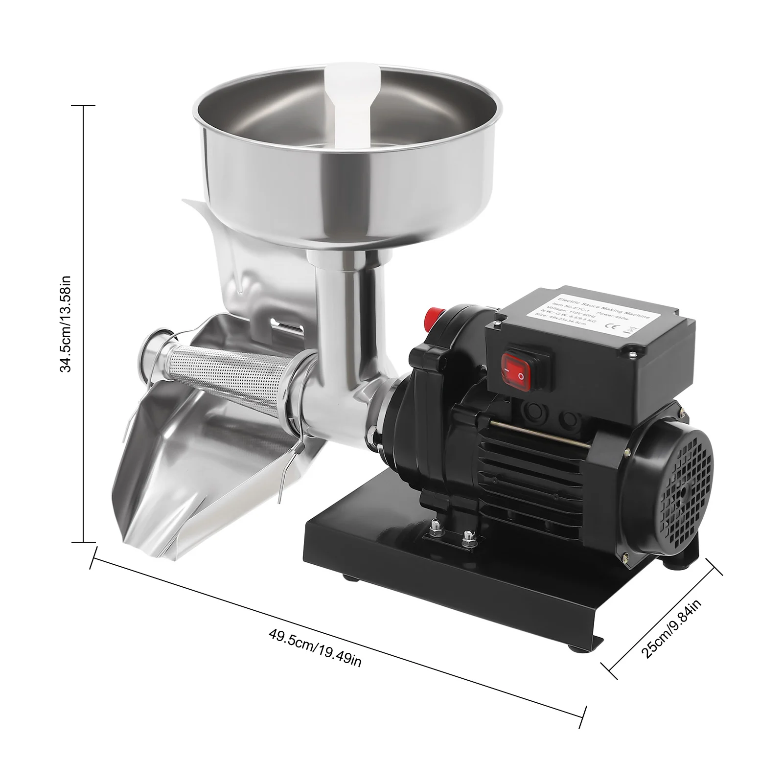 Electric Tomato Strainer Machine Tomato Sauce Jam Maker For Strawberry Blueberry