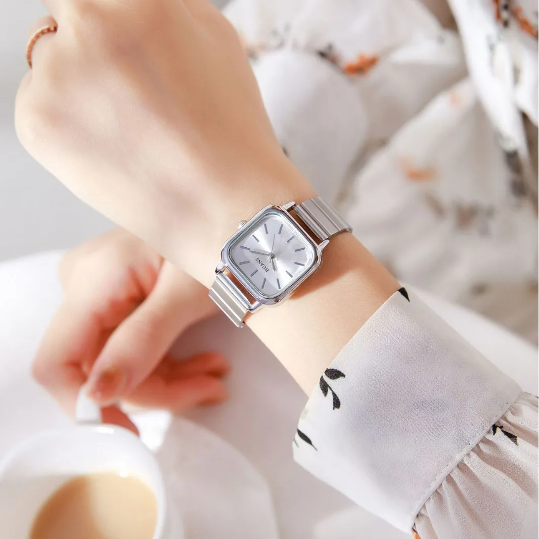 

Women's Watch Light Luxury Style New Women's Watch Female Student Niche Temperament Ins Korean Style Steel Belt Quartz Watches