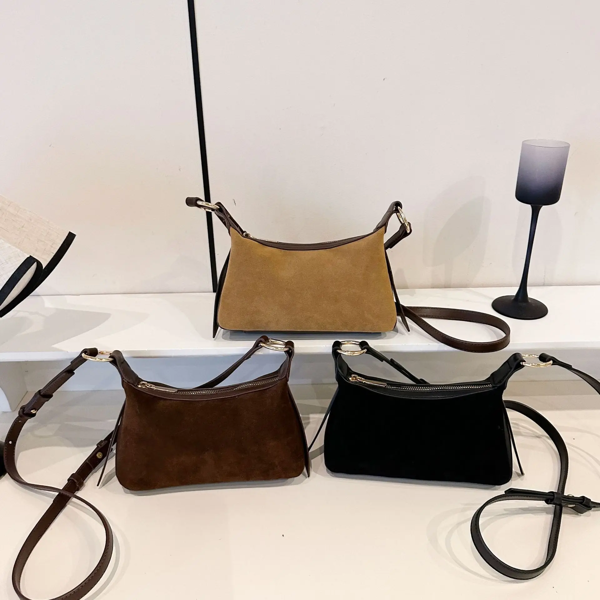 حقيبة كريسنت مون 2025، محفظة كتف للركاب للنساء، حقيبة كروس أنيقة، حقيبة بسيطة من اليوم إلى الليل، حقيبة حبال مزخرفة #2