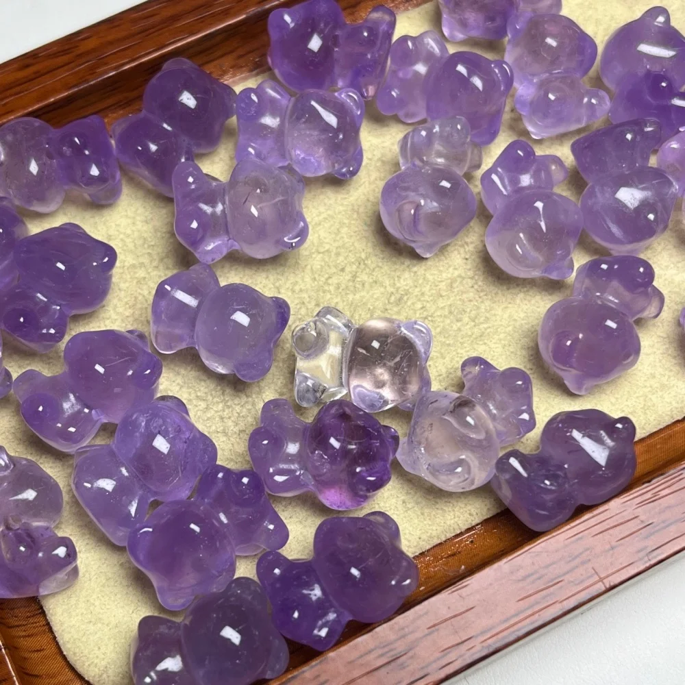 8個入り、14mmの天然色黒曜石製、貔貅（ひきゅう）の彫刻が施されたクリスタル、レイキヒーリングジュエリー、ペンダント。可愛らしいデザインで、ギフトにも最適。