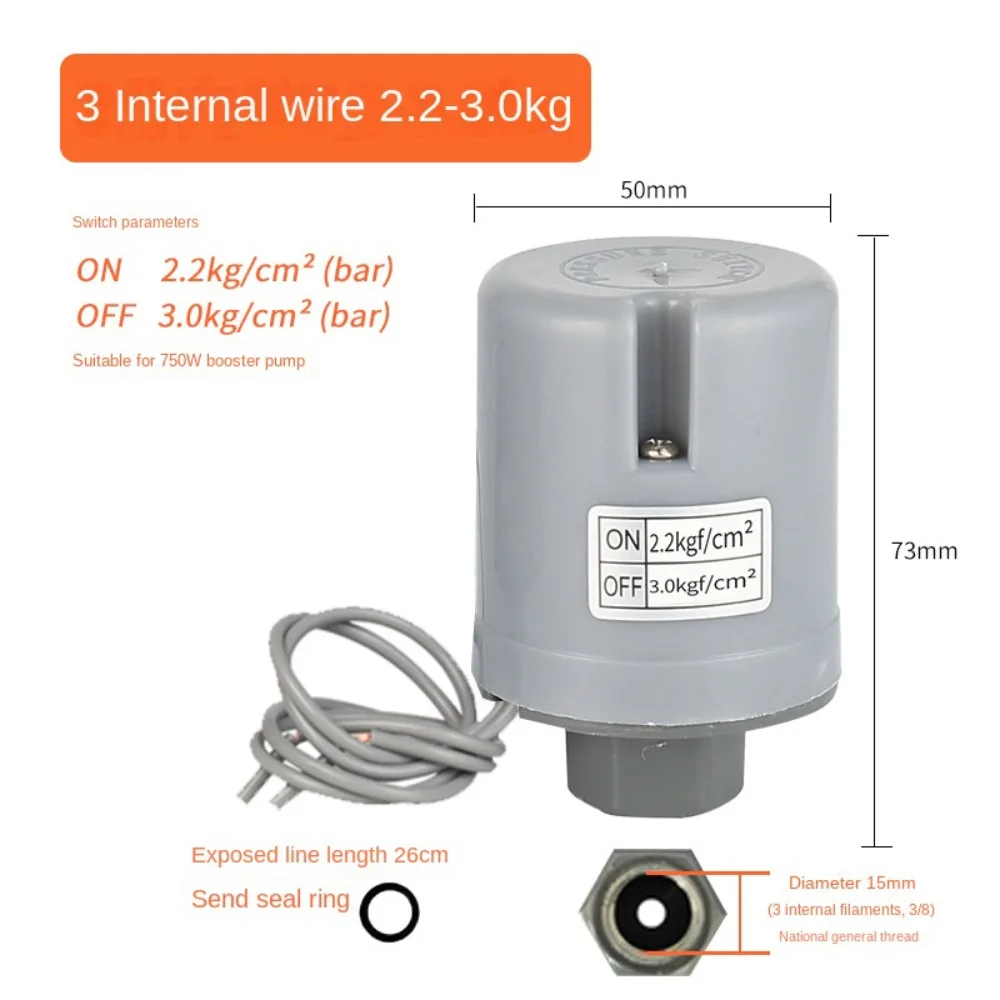 Automatic Water Pump Pressure Switch Thread Energy-saving Water Pump Switch Controller Universal Booster Pump