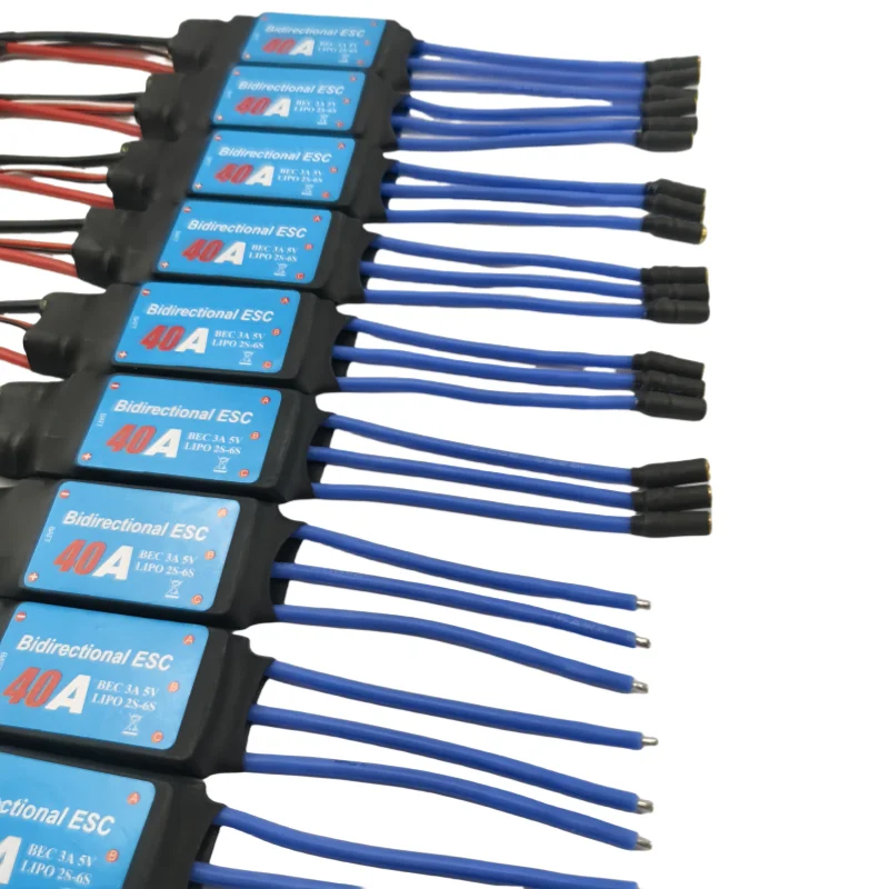 سفينة ثنائية الاتجاه بدون فرش يتم التحكم فيها كهربائيًا 40A ESC للمروحة الهوائية للسيارة بجهاز التحكم عن بعد