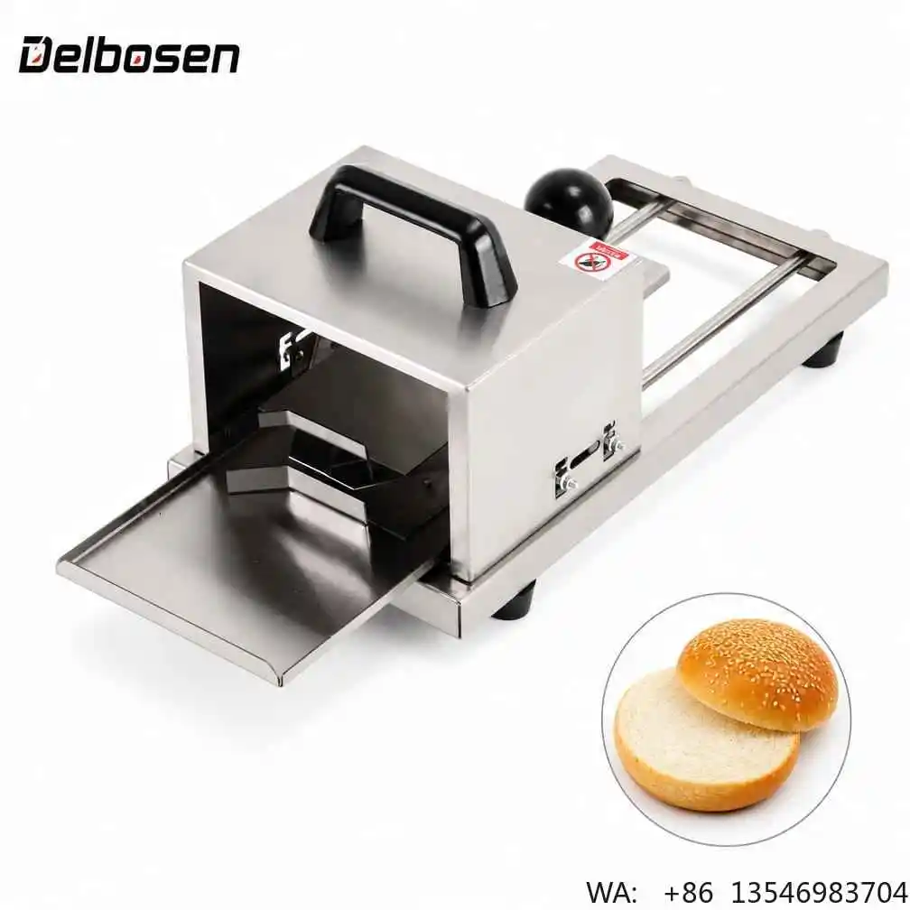 Blios New Commercial Hamburger Bun Slicer Machine Manual Egg Bread Cutter OEM Custom Logo Wholesale Factory Direct MOQ