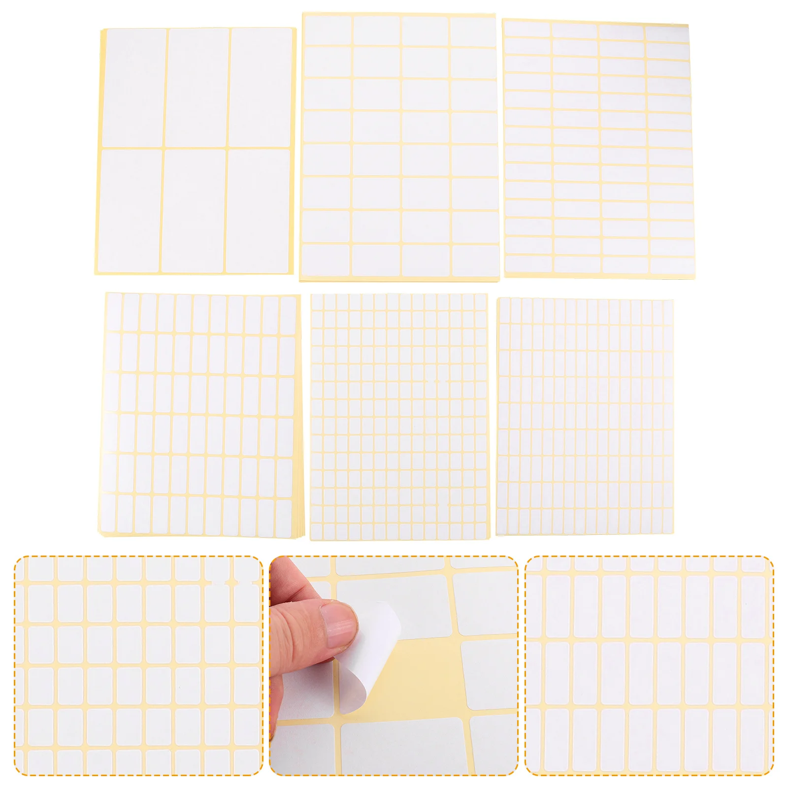 

36 Sheets Blank Labels Sticker Paper Sheets Self-Adhesive Name Tags for Organizing Sorting Label Stickers Labels for Organizing