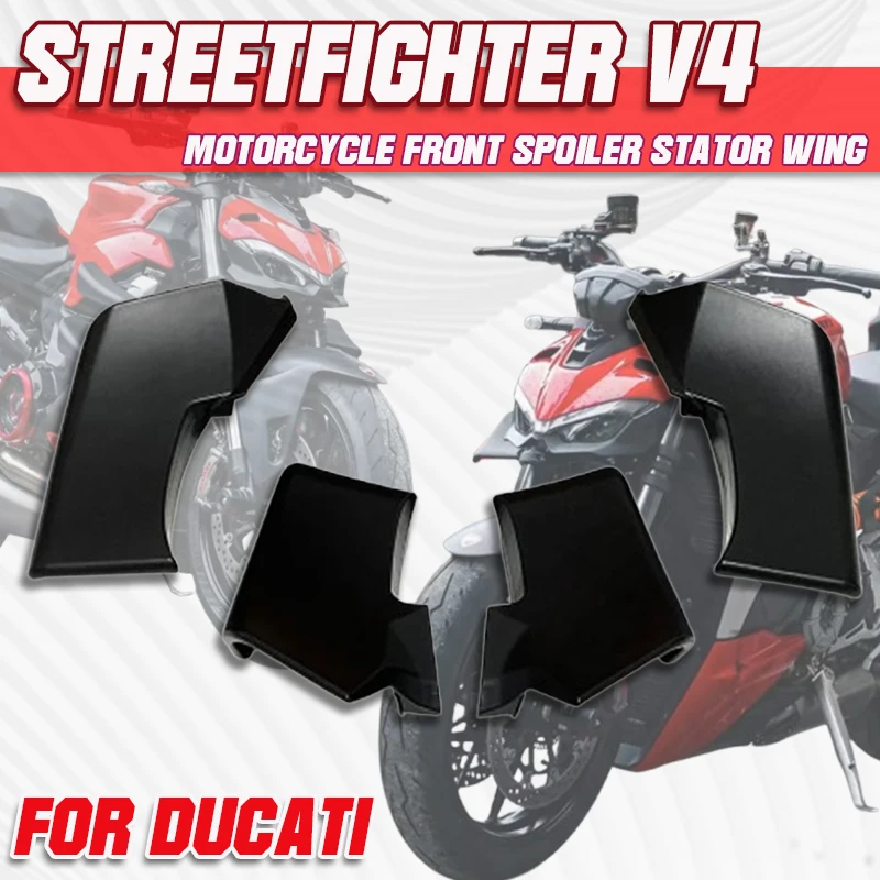 

For Ducati Streetfighter V4 V4S V4SP 2020-2023 V2 2022-2023 Motorcycle Winglet Wing Kit 2023 V4/V4S Winglets Fixed Wings Spoiler