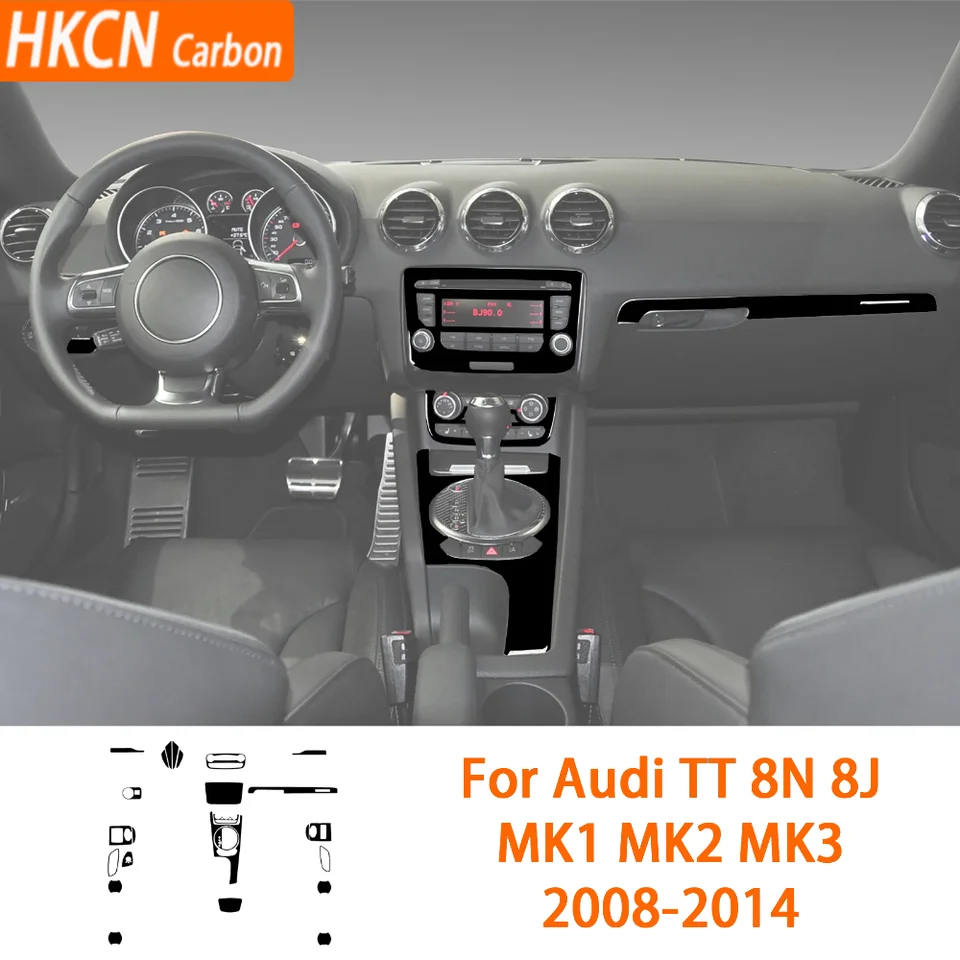 Piano Black Headlight Switch Trim for Audi TT 8N 8J 2008-2014