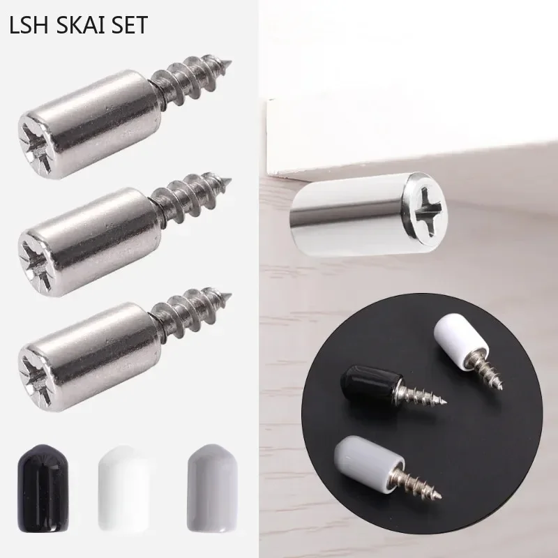 20 komplet samoczynnie śruba gwintująca z gumowym rękawem z laminatem podtrzymuje meble szafa szafka szklana twarda antypoślizgowa przegroda gwóźdź
