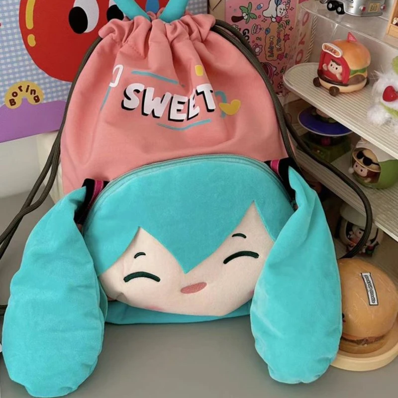 Hatsune Miku Itabag Anime Peripheral Cute Cartoon Large-capacity Backpack Japanese Kawaii Handbag As A Birthday Gift for Friends