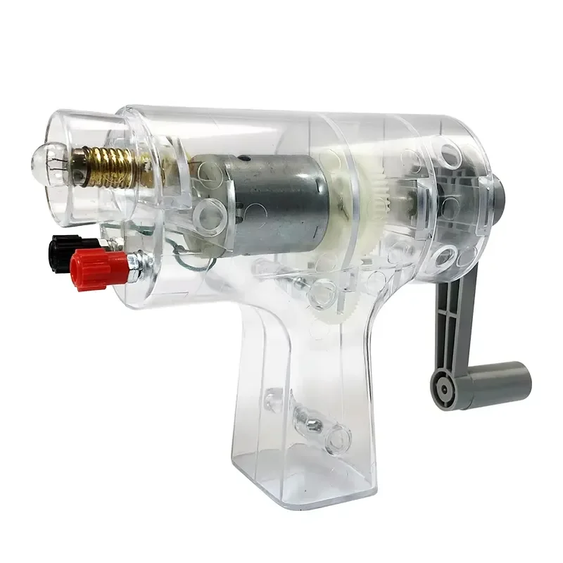 Miniature Hand Crank Generator Diy Portable Hand Generator for Physical Experiment Equipment