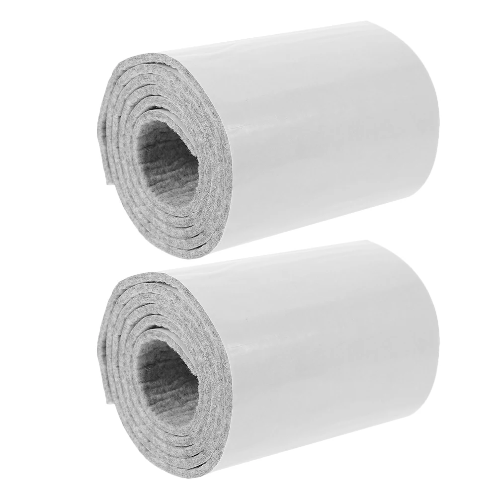 

2Pcs Self-Adhesive Felt Strips Furniture Protector Non-Slip Chair Leg Pads Noise Dampening Floor Protection Home Office