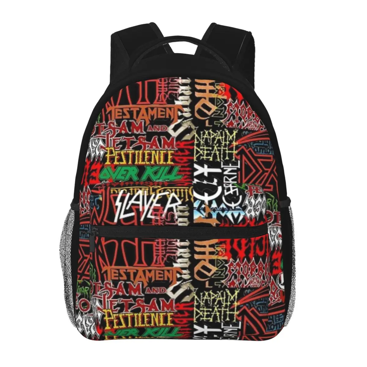 Metal Fest-mochila impermeable para hombre y mujer, bolsa trasera ultraligera para libros, 16 pulgadas