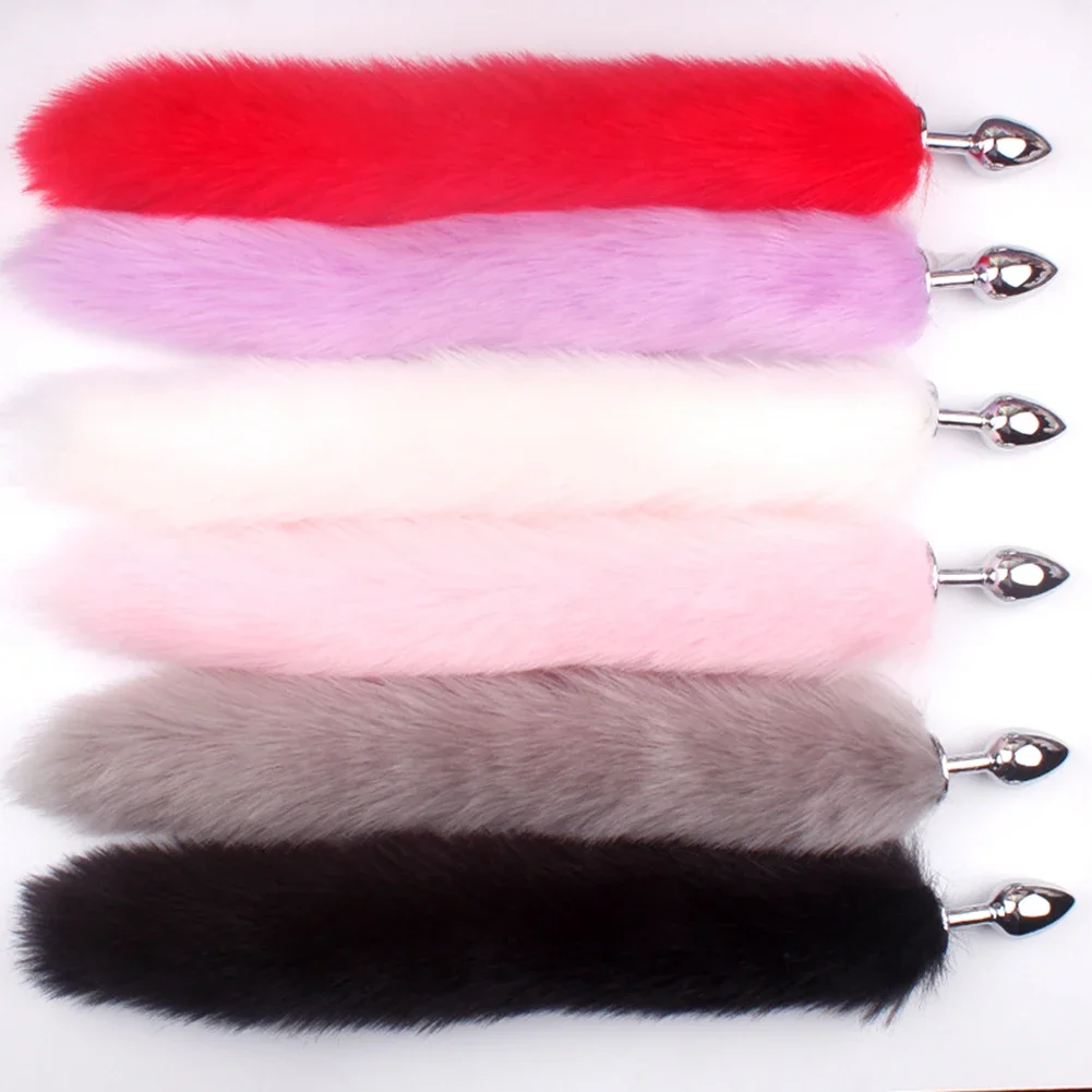Fox Tail Anal Plug Sexy Anal Toy For Women Adult Sex Product Men Butt Plugs Stainles Steel Anal Plug Cosplay Sex Toys For Couple image 4