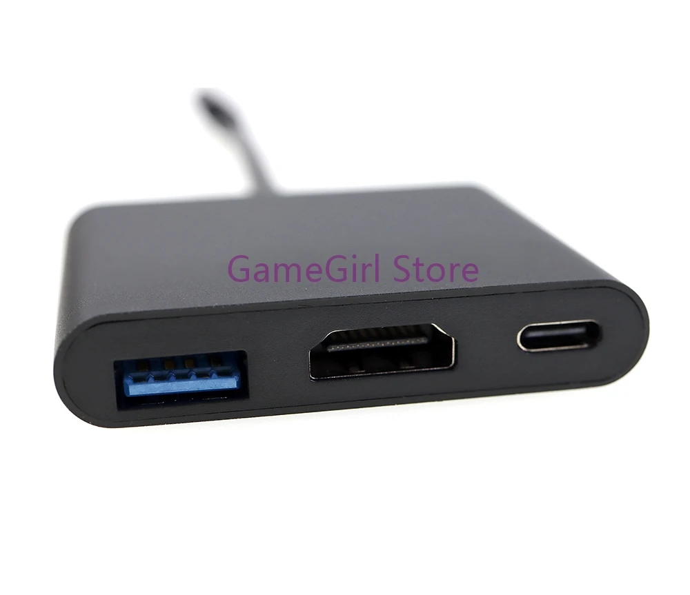 

15 шт. адаптеров Type-C на 4K HDMI для NS Switch, конвертер 3-в-1, USB-хаб, расширитель для компьютера