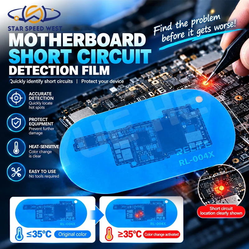 RELIFE RL-004X Short Circuit Finder Pad Thermochromic Temperature Sensitive Sheet for Mainboard Hot Spot Fault Locator Repair