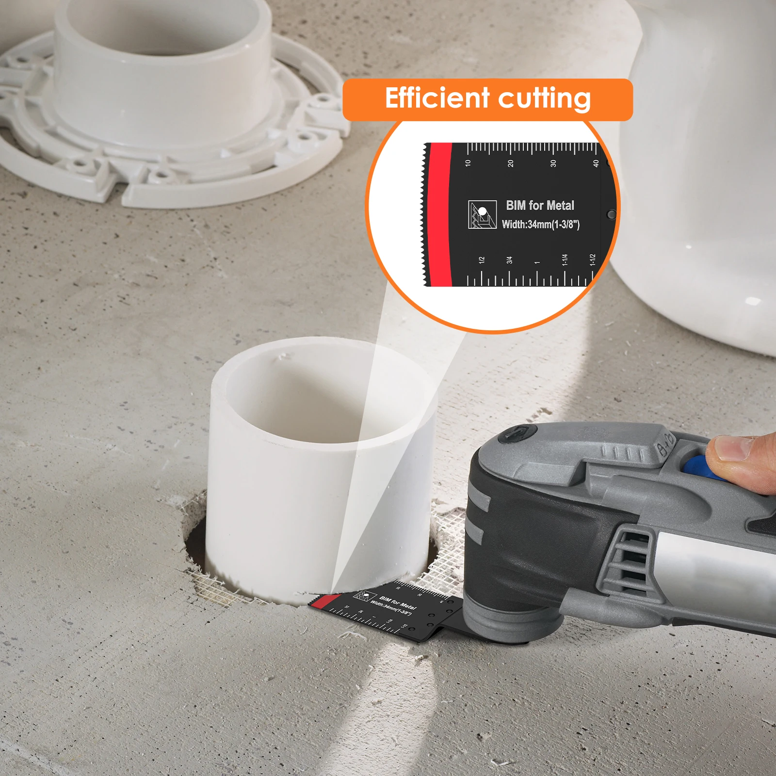 12 ชิ้น Arc Edge Oscillating Saw ใบมีดญี่ปุ่นฟันหลายเครื่องมือใบมีด Bi - Metal Oscillating ใบมีดสําหรับตัดไม้โลหะ