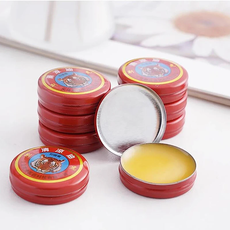 3 buah pijat otot rileks Alami Tiger Balm plester Tiger minyak esensial penghilang nyamuk sakit kepala dingin pusing balsem padat