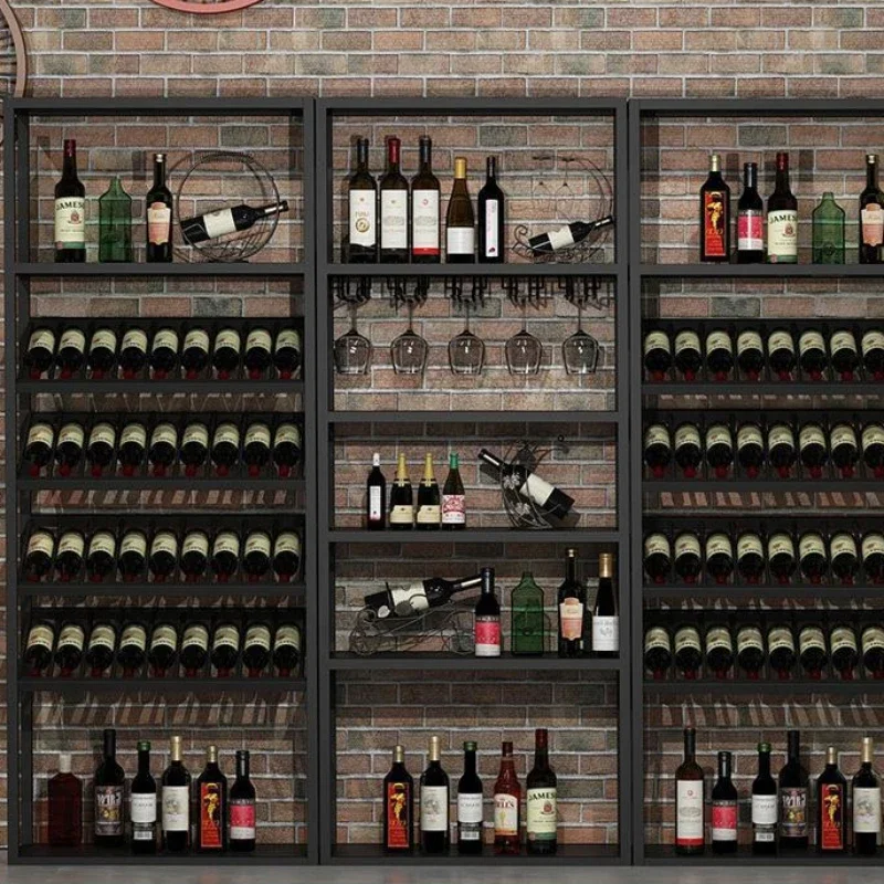 

Movable Commercial Bar Cabinet Showcase Restaurant Cottage Storage Column Cellar Wine Shelve Wall Luxury Szafka Unique Furniture