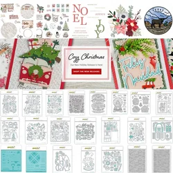 2024 Christmas House Window Snowball Metal Cutting Dies Clear Stamps Stencil Hot Foil DIY Decorating Scrapbook Paper Card Craft