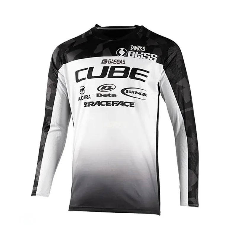 Camiseta de enduro BMX 2026, jersey de motocicleta DH, jersey del equipo Cube, jersey de ciclismo de montaña cross-country, jersey de descenso