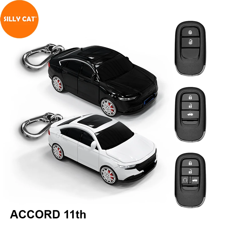 

Car Shape Car Key Fob Case Cover Bag Protect Suit For HONDA Accord 11 th Ⅺ ABS Plastic Key Case Cover Shell