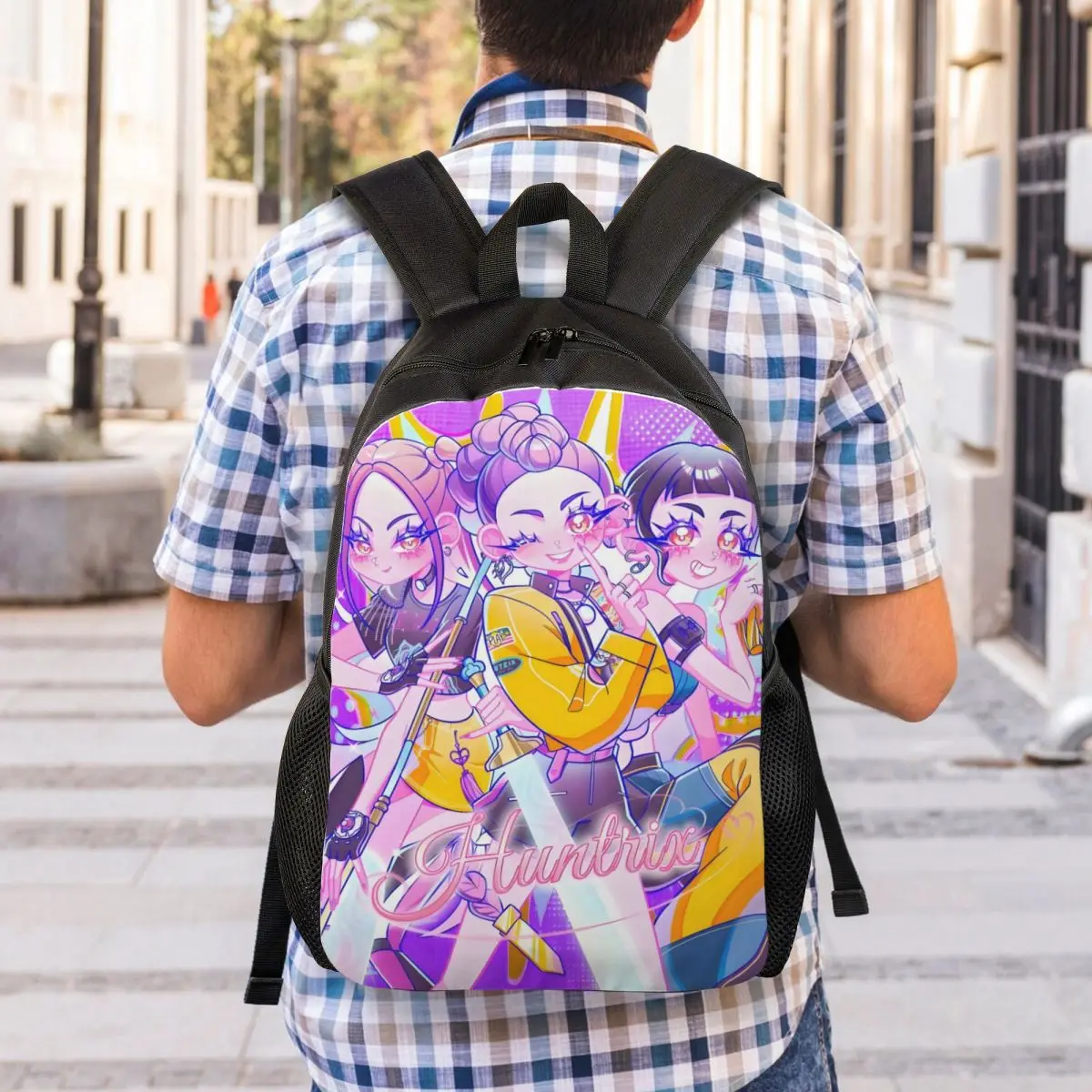 Aangepaste Kpop Hunter Demons Reisrugzak Dames Heren School Computer Boekentas Huntrix College Student Dagrugzak Zakken